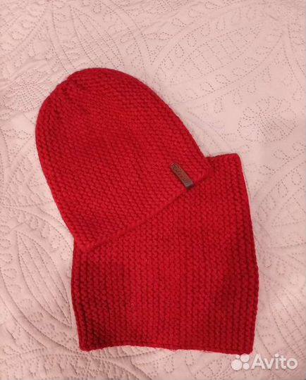 Комплект шапка и шарф женские