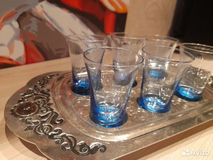 Стопки СССР цветное стекло