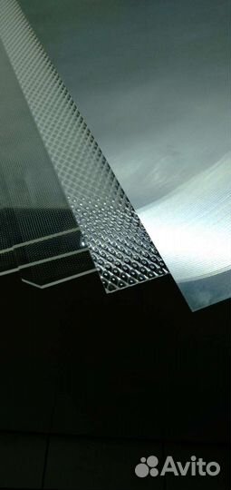 Оргстекло прозрачное,рифленое,AL,пластик