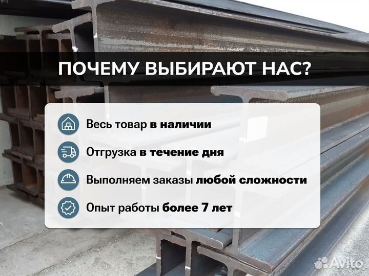 Балка двутавровая в наличии