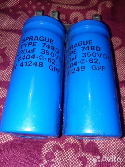 Пусковой конденсатор sprague 220 мкф стартовый