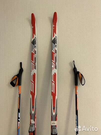 Комплект беговых лыж, ботинки 36-37р