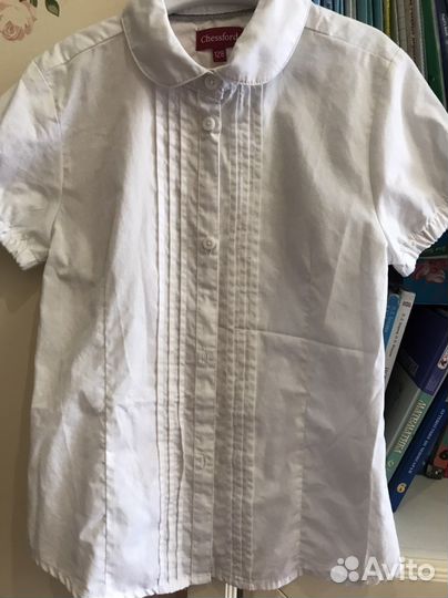 Школьная форма Блузка с длинным и коротким рукавом