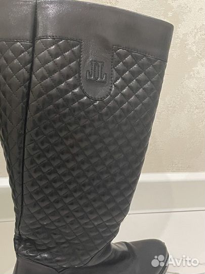 Сапоги женские зимние кожаные 39