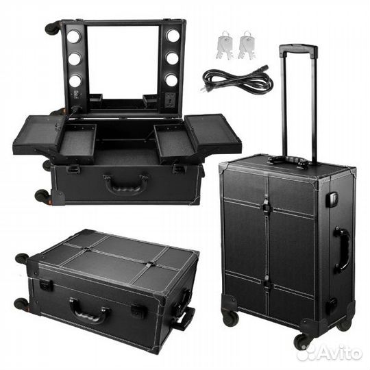 Чемодан-студия для визажа настольная без ножек