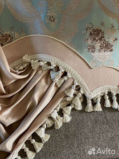 Шторы с ламбрекеном бу