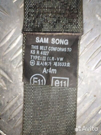 Ремень безопасности передний левый Hyundai Getz