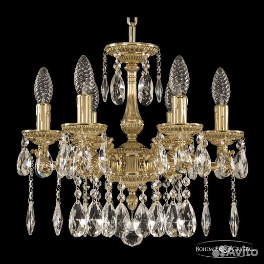 Люстра бронзовая 75102/6/125 A G Bohemia Ivele Cry