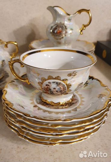 Чайный сервиз фарфор ГДР Мадонна