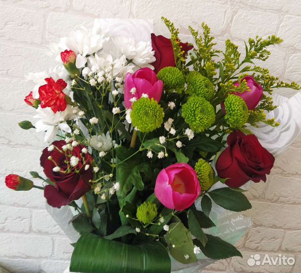 Цветы букеты розы