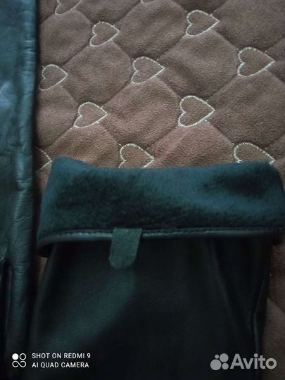 Перчатки женские кожаные новые длинные