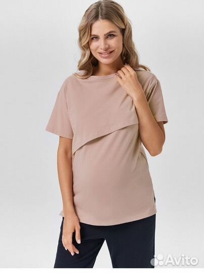Футболка для беременных и кормящих 46