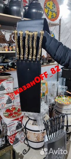 Сумка чехол для шампуров экокожа черная