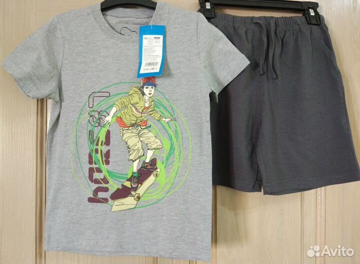 Новые футболки,майка,к-ты с шортами д/м. р.122,128