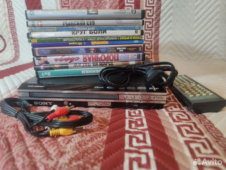 DVD плеер sony c USB + 10 дисков