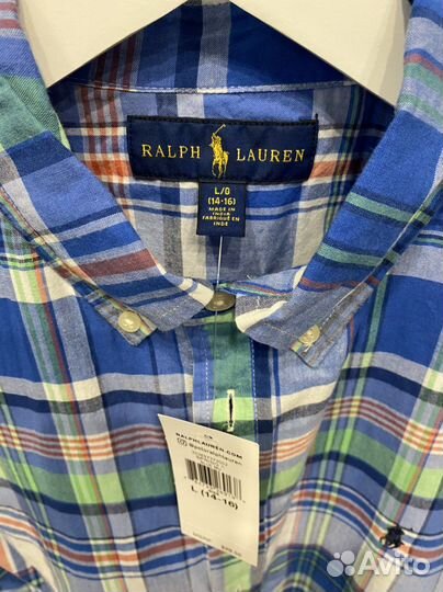 Ralf lauren рубашка на подростка новая оригинал