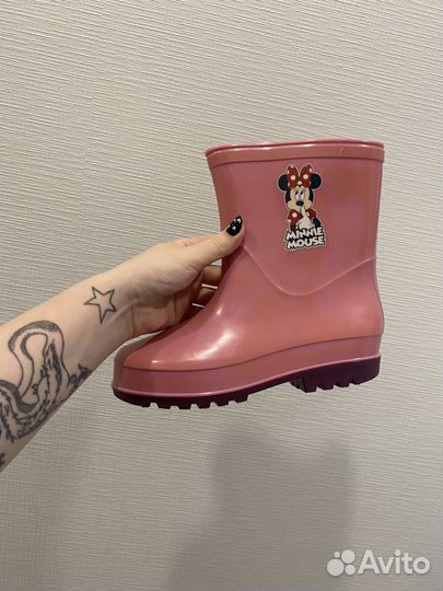 Детские резиновые сапоги 33,34