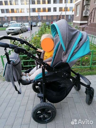 Детская коляска Prampol Panda и трость Rant