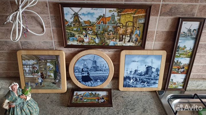 Голландские картины плитка кафельная и дерево