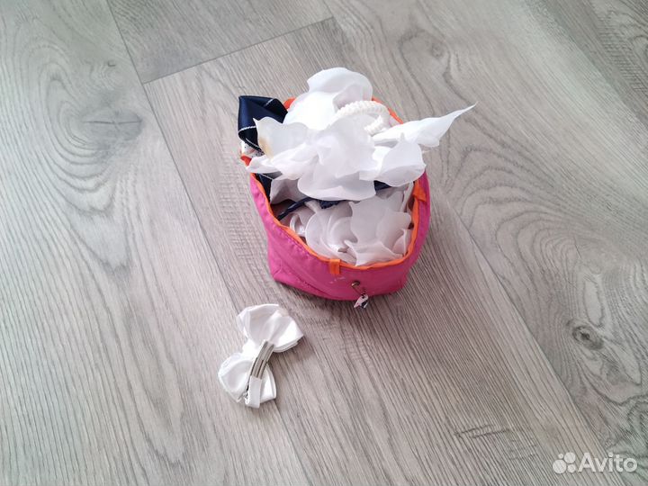 Банты для волос белые