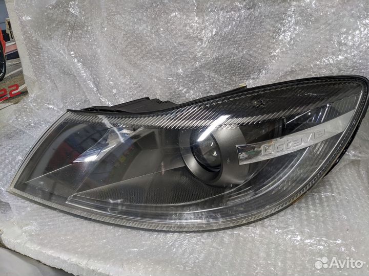Комплект фар для Octavia A5 с bi LED линзами