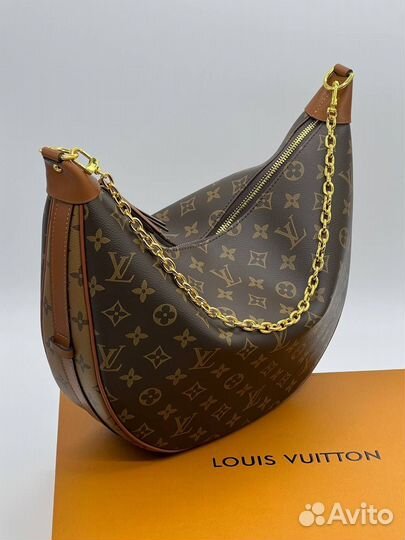 Сумка-хобо Louis Vuitton Loop Monogram, коричневый