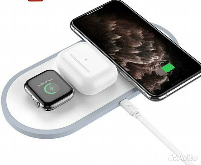 Беспроводная зарядка 3в1 NEW Earldom original prem
