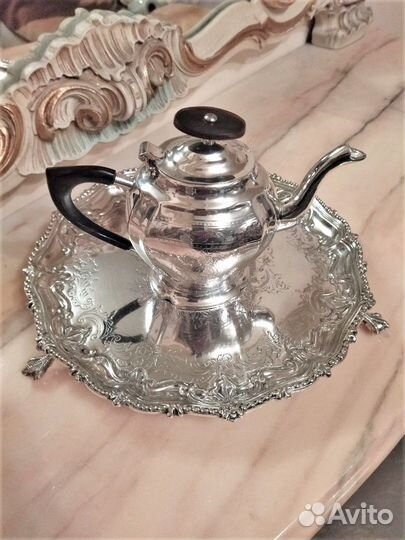 Старинный английский чайник серебрение Sheffield
