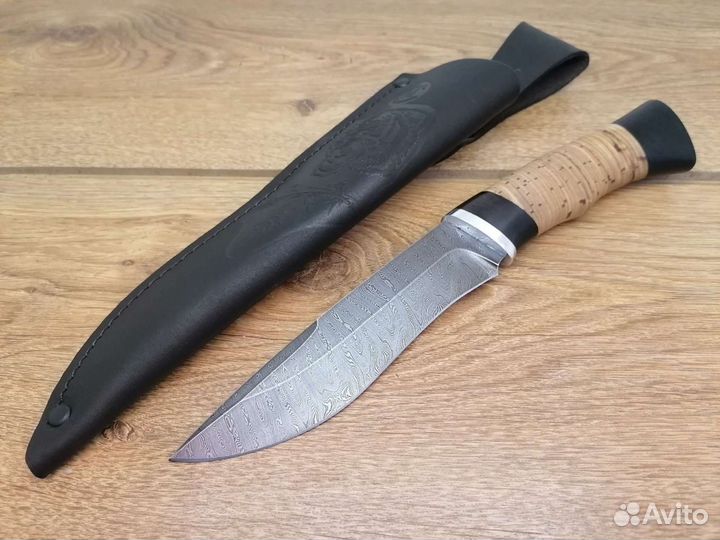 Нож Беркут из дамасской стали