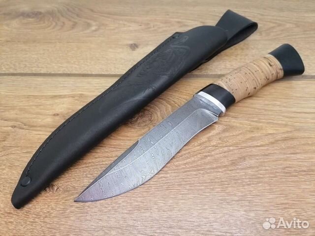 Нож Беркут из дамасской стали