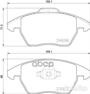 #Колодки тормозные P85148 Brembo