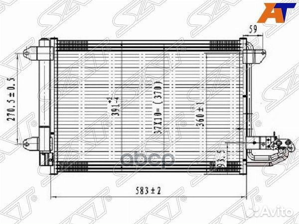 Радиатор кондиционера Audi A3 96-13 / Skoda Oct