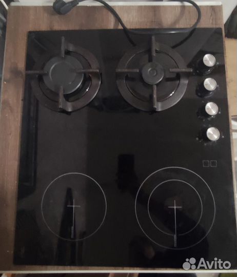 Варочная панель Simfer 2 электро и 2 газ комфорки
