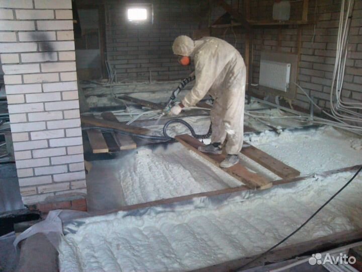 Утепление пенополиуретаном пола подпола дома