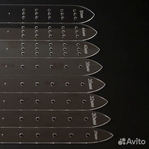 Ременные шаблоны комплект 8 шт., акрил