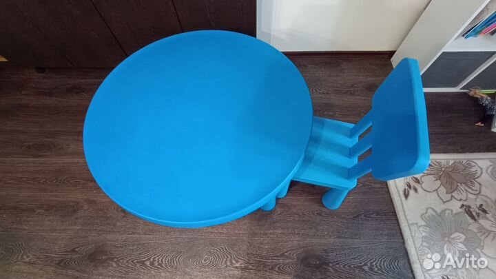 Детский стол и стул IKEA маммут