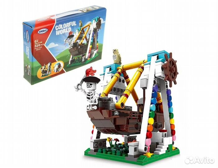 Конструктор Пиратский корабль 520дет. 125118