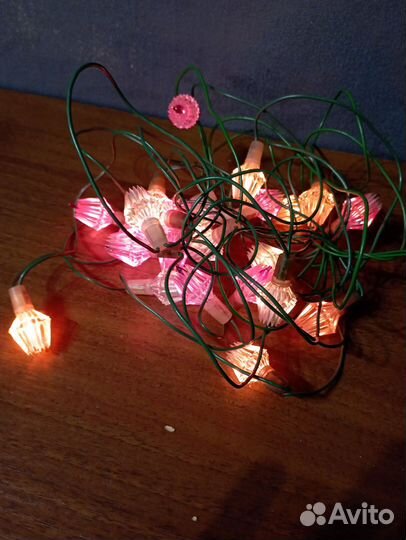 Елочная гирлянда СССР электрическая