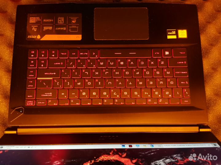 Игровой ноутбук MSI i7 9750h и GTX 1050Ti 8/256Gb
