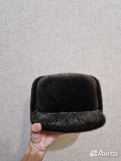 Норковая шапка мужская