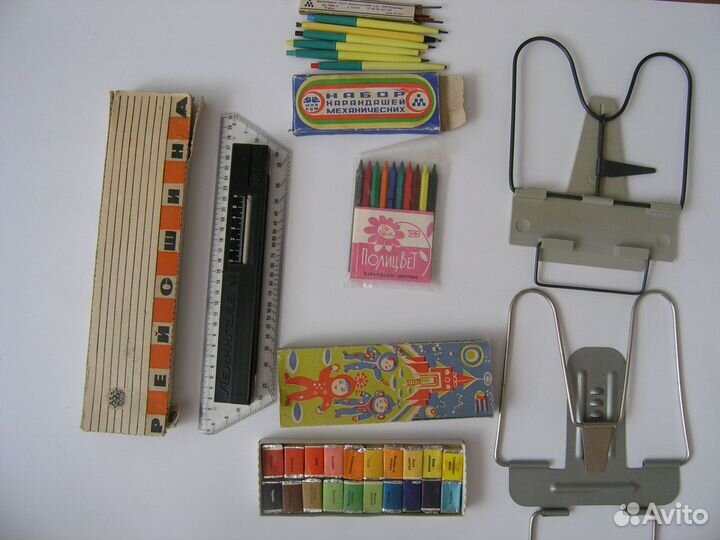 Канцтовары Школьные принадлежности СССР Новые и бу