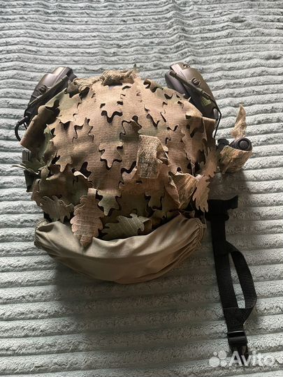 Шлем страйкбольный с наушниками (активки)