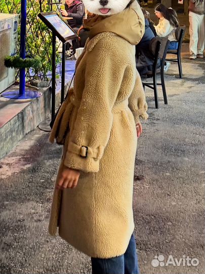 Пальто из экомеха шуба 42