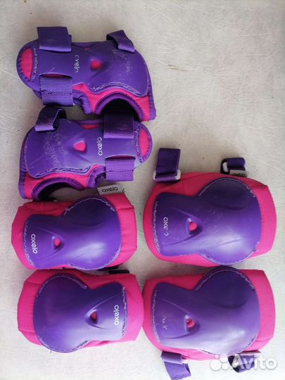 Детские ролики и защита, шлемы