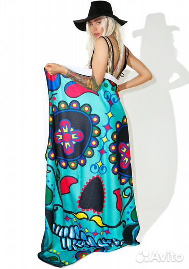 Полотенце пляжное Череп