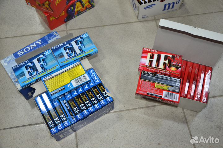Аудиокассеты новые Sony, Raks, Fuji, samsung