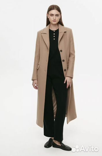 Пальто шерстяное s 2mood бежевое