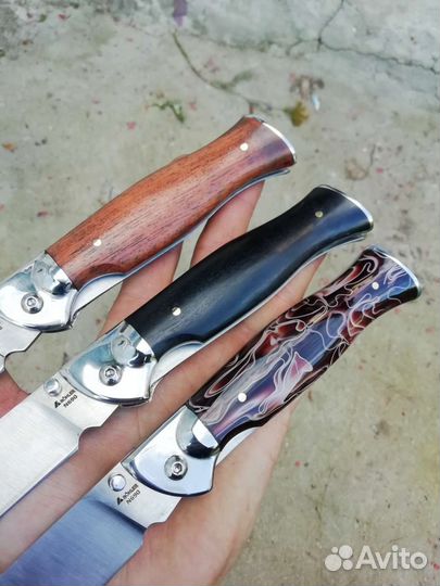 Нож складной ручной работы