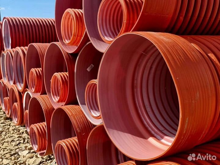 Гофрированная двухслойная труба