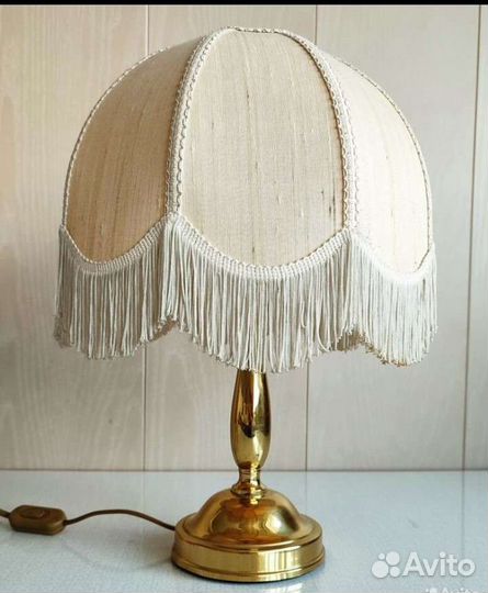 Лампа настольная с абажуром гдр
